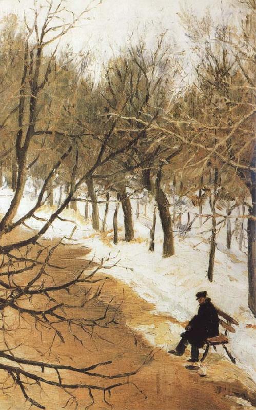 Vasily Surikov Boulevard Zubov in Winter oil painting image